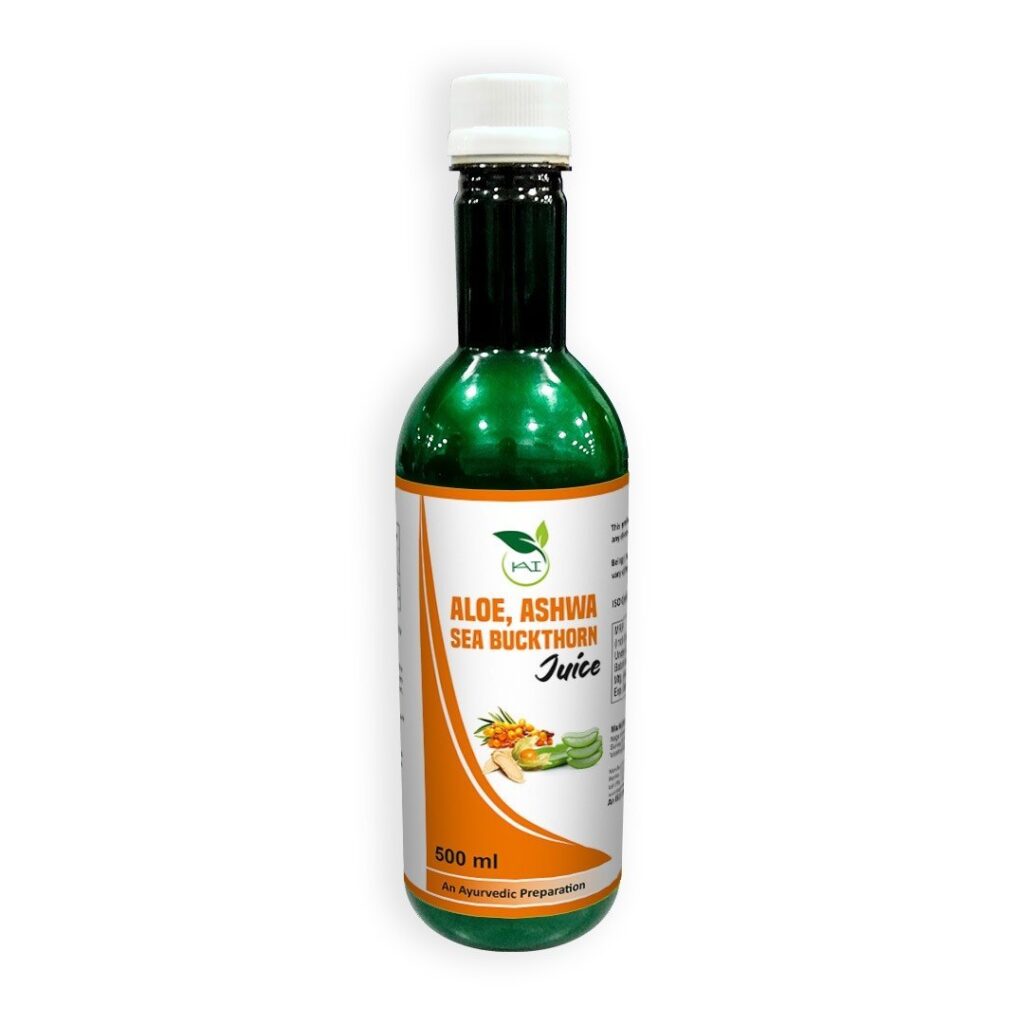Aloe vera Ashwagandha and Sea Buckthorn Juice | Kai Herbals